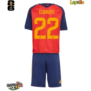 Espanja Pau Cubarsi #22 Kotipaita Lapsille MM-kisat 2026 Lyhythihainen (+ shortsit)